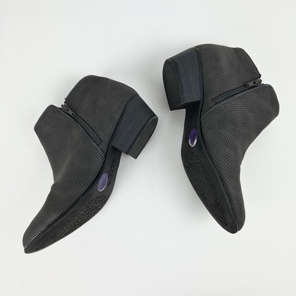 Esprit Tara2 Gray Perforated Ankle Bootie - Picture 3 of 11